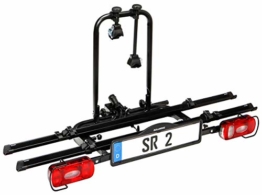 Bullwing SR2 - Fahrradträger für 2 Fahrräder auf die Auto Anhängerkupplung abklappbar (Rahmenhalter,Radstopper,Gurt) - 1