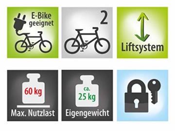 EUFAB 11535 Heckträger Bike Lift, für E-Bikes geeignet - 13