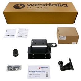 Starre Westfalia Anhängerkupplung (Anhängebock 4-Loch) für Hilux Extra Cab 4x4 (BJ 08/2010-08/2016) im Set mit 13-poligem fahrzeugspezifischen Westfalia Elektrosatz - 1