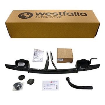 Westfalia starre Anhängerkupplung für BMW 3er Touring E91 (BJ 09/2005-08/2012), 3er Limousine E90 (BJ 03/2005-01/2012) im Set mit 13-poligem fahrzeugspezifischen Westfalia Elektrosatz - 1